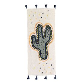 Tapis Déco Enfant Cactus En Coton Tissé
