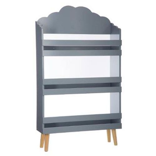 Bibliothèque 3 Niveaux "Nuage" 100cm Gris