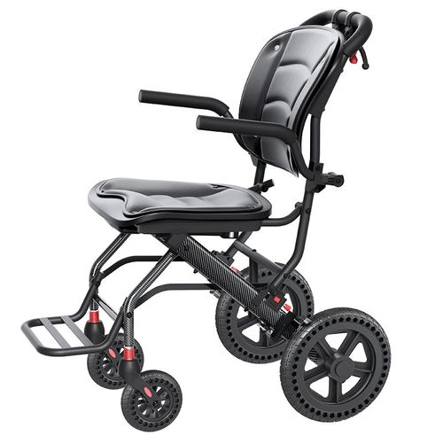 Fauteuil Roulant-Modèle Ultra-Léger En Aluminium Robuste-Facile À Transporter Avec Accoudoirs Rabattables-[Miyi®]
