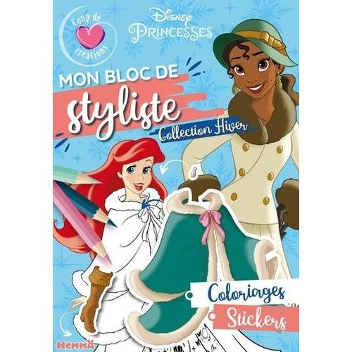 Mon Bloc De Styliste Disney Princesses - Collection Hiver