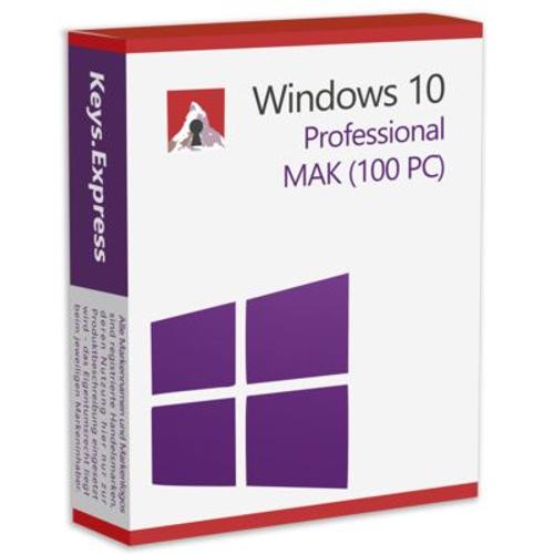 Windows 10 Pro Mak (100 Pc)