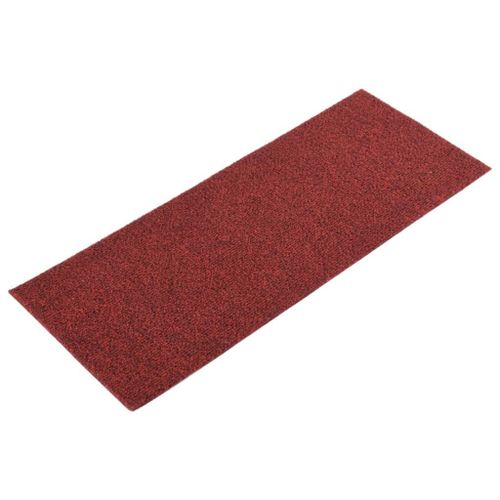 Vidaxl Tapis D'escalier Autocollants Rectangulaire 15pcs 60x25cm Rouge