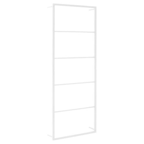 vidaXL Porte-serviette Blanc 45x10x115 cm Acier