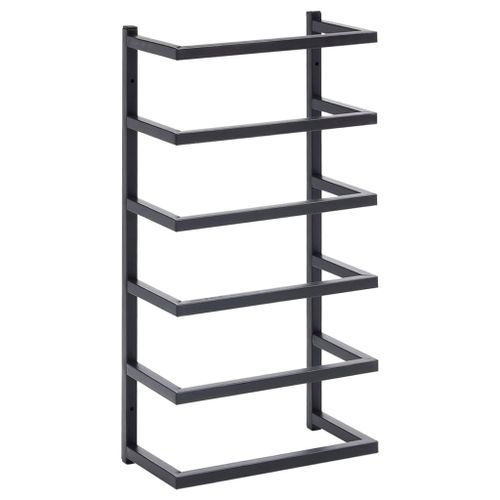 vidaXL Porte-serviette Noir 24x12x48 cm Acier