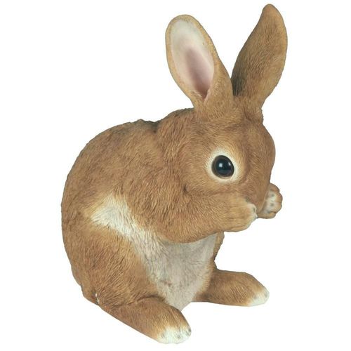 Lapin En Résine Pattes Sur Le Museau