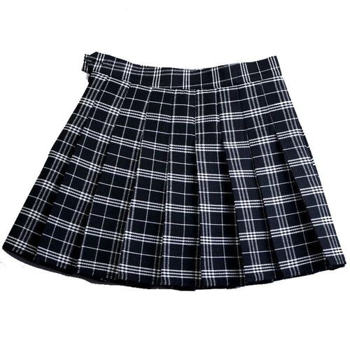 Jupe Plissée À Carreaux De Style Preppy Pour Femme,Uniforme Taille Haute Chic,Brev,Harajuku