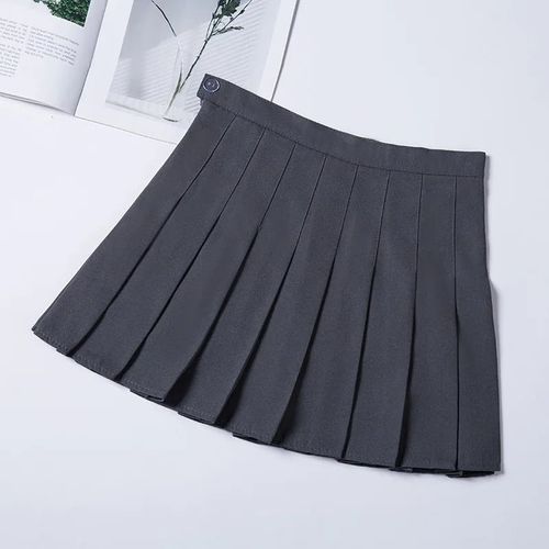 Jupe Plissée À Carreaux De Style Preppy Pour Femme,Uniforme Taille Haute Chic,Brev,Harajuku