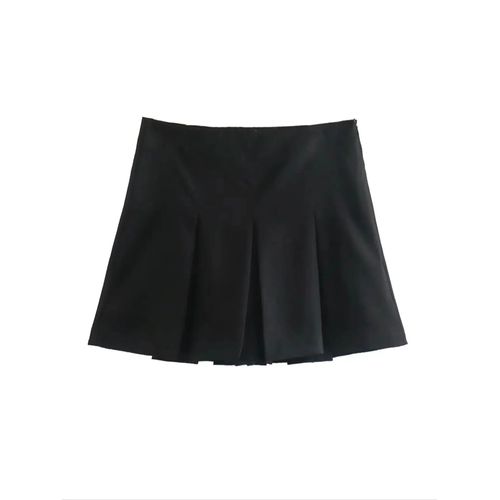 Kondala-Mini Jupes Vintage Gris Foncé Pour Femmes,Jupes Courtes Plissées À Volants,Streetwear Sexy,Mode Féminine,2024