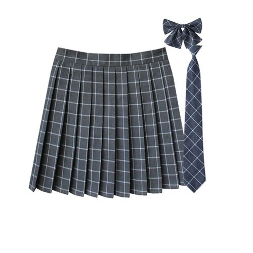 Jupe Plissée À Carreaux 35 Couleurs,Uniforme De L'école Japonaise Preppy A-Ligne,Rs185