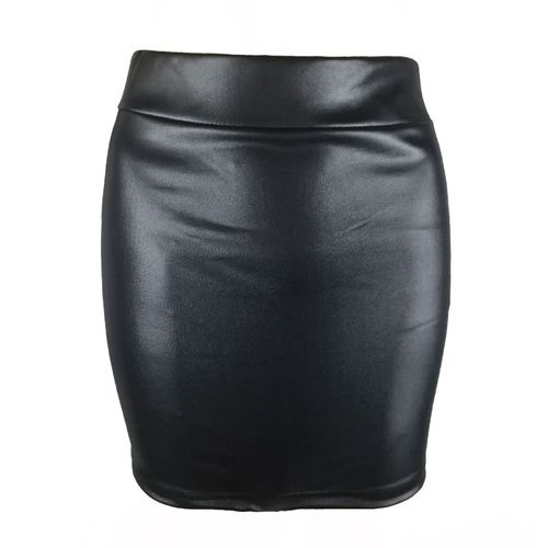Jupe Crayon En Cuir Fendue Dans Le Dos Pour Femmes,Sexy,Moulante,Crayon,Bureau,Taille Haute,Longue,Été