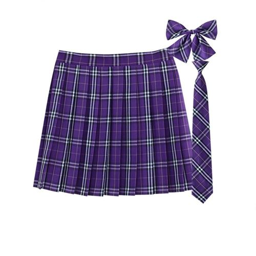 Jupe Plissée À Carreaux 35 Couleurs,Uniforme De L'école Japonaise Preppy A-Ligne,Rs185