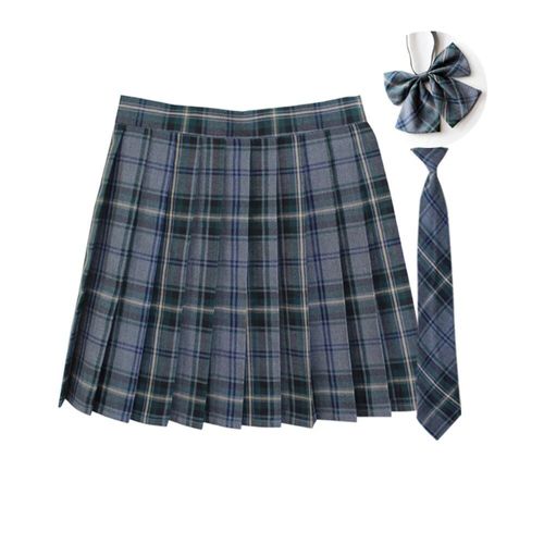Jupe Plissée À Carreaux 35 Couleurs,Uniforme De L'école Japonaise Preppy A-Ligne,Rs185