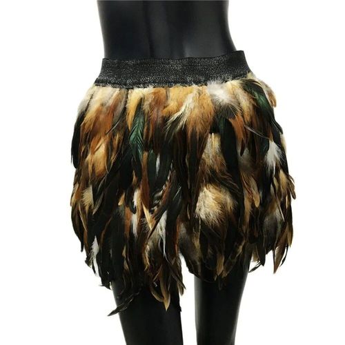 Mini Jupes Courtes Gothiques Pour Femmes,Jupe En Plumes Pour Festival,Rave,Carnaval,Halloween,Soirée,Performance Sur Scène,Punk,Y2k