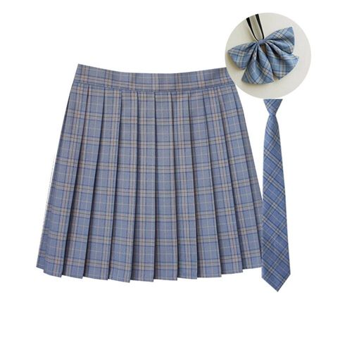 Jupe Plissée À Carreaux 35 Couleurs,Uniforme De L'école Japonaise Preppy A-Ligne,Rs185