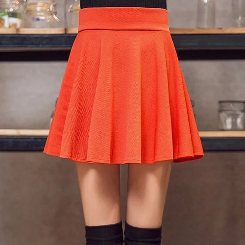 Mini Jupe Évasée Décontractée Pour Femmes,Jupes D'été Basiques,Mode Scolaire Plissée Moelleuse,Grande Taille 5xl,Jupe Courte Rouge
