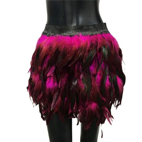Mini Jupes Courtes Gothiques Pour Femmes,Jupe En Plumes Pour Festival,Rave,Carnaval,Halloween,Soirée,Performance Sur Scène,Punk,Y2k