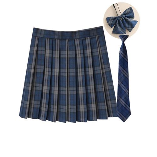 Jupe Plissée À Carreaux 35 Couleurs,Uniforme De L'école Japonaise Preppy A-Ligne,Rs185