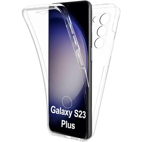 Coque Pour Samsung Galaxy S23 Plus - Housse Etui 360 Intégrale Transparent 2 Parties Avant Arrière Emboitable Phonillico®