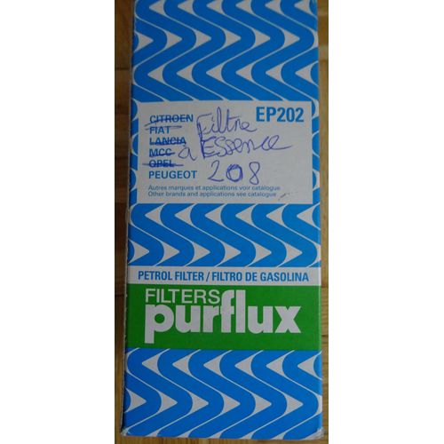 Purflux Filtre À Essence Ep202 Pour Véhicules Peugeot, Citroen, Fiat, Lancia Et Opel
