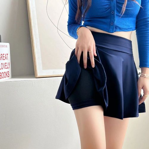 Jupe Courte D'été Basique Pour Femme,Mode Polyvalente D'école,Plissée,Mini Patineuse Décontractée,Grande Taille 4xl,Jupe Évasée Moelleuse