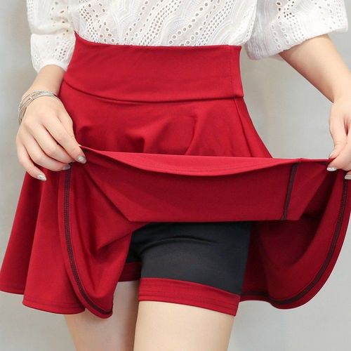 Jupe Courte D'été Basique Pour Femme,Mode Polyvalente D'école,Plissée,Mini Patineuse Décontractée,Grande Taille 4xl,Jupe Évasée Moelleuse