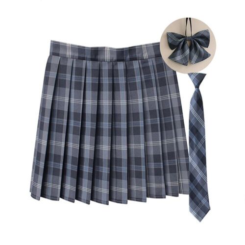 Jupe Plissée À Carreaux 35 Couleurs,Uniforme De L'école Japonaise Preppy A-Ligne,Rs185