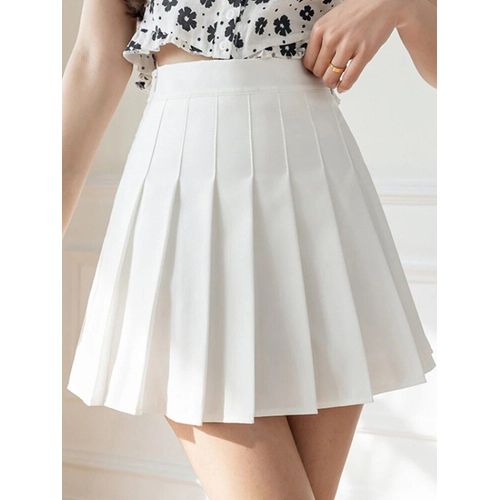 Zopastels-Mini Jupes Plissées Pour Femmes,Jupes Taille Haute,Fermeture Éclair,Mode Étudiante,Ligne A,Été,Blanc,Noir,Phtaljk,2023