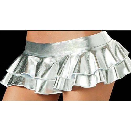 Mini Jupe En Faux Cuir Pour Femmes,Micro Jupe Courte De Fête