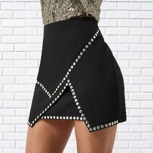 2022 Nouvelles Femmes Sexy Jupes Noires Boutons Mode Été Taille Élastique Évasée Jupe Plissée Robe Grande Taille Robe Xs-8xl