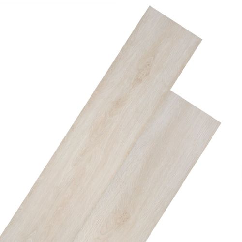 Vidaxl Planche De Plancher Pvc Autoadhésif 5,21 M² 2 Mm Blanc Chêne