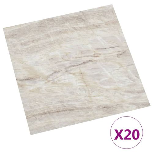 Vidaxl Planches De Plancher Autoadh¿¿Sives 20 Pcs Pvc 1,86 M? Beige