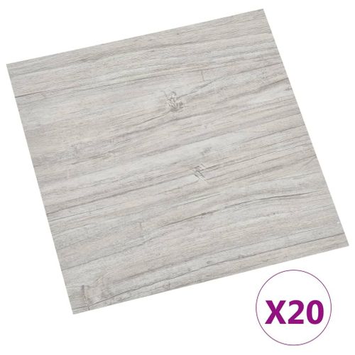 Vidaxl Planches De Plancher Autoadhésives 20 Pcs Pvc 1,86m² Gris Clair