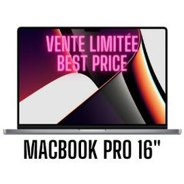 Apple MacBook Pro A2485 - 16" M1 - Ram 16 Go - DD 512 Go