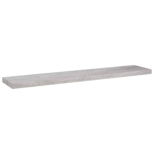 Vidaxl Etagère Murale Flottante Gris Béton 120x23,5x3,8 Cm Mdf