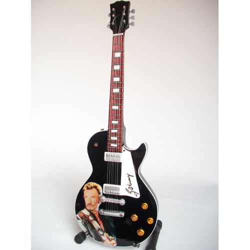 Guitare Miniature De Type Gibson Johnny Hallyday