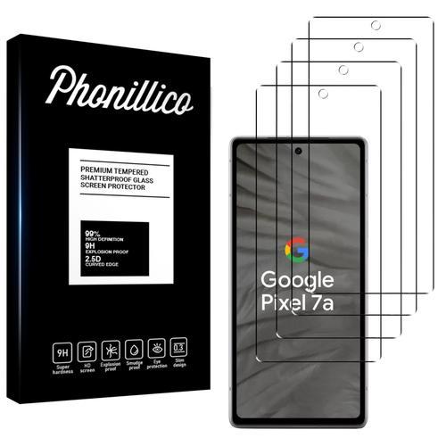 Verre Trempé Pour Google Pixel 7a [Pack 4] Film Vitre Protection Ecran Phonillico®