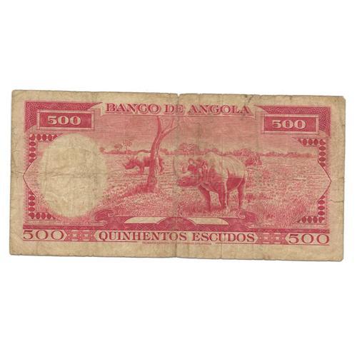 Billet 500 Escudos 10 Juin 1970 Angola.