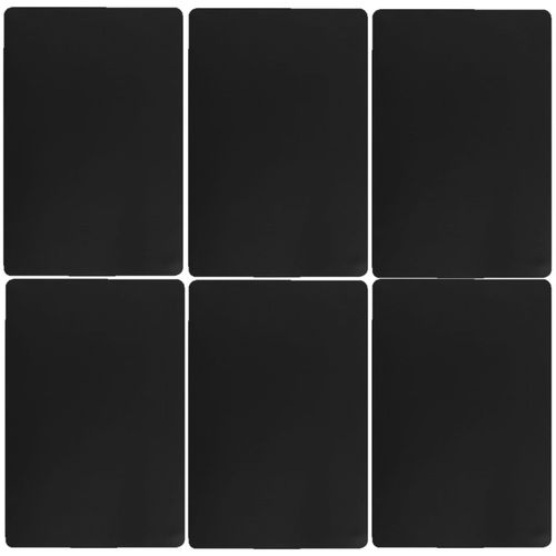 Lot De 6 Sets De Table Rectangulaire Tenor - 45 X 30 Cm - Noir