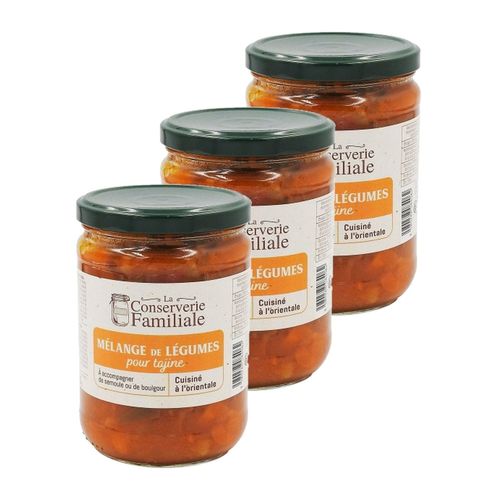 Lot 3x Légumes Pour Tajine - Bocal 530g