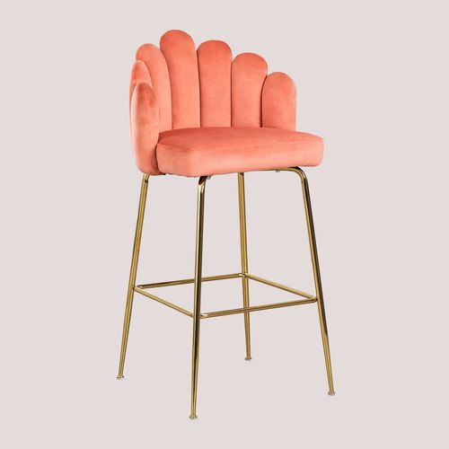 Tabouret Haut En Velours Markina ?75 Cm