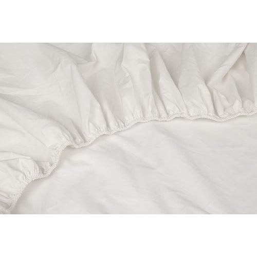 Three Lilies Kayori Shizu Drap-Housse En Jersey Pour Matelas À Sommier Tapissier 12 Cm, Blanc Cassé, 90-100x200-220