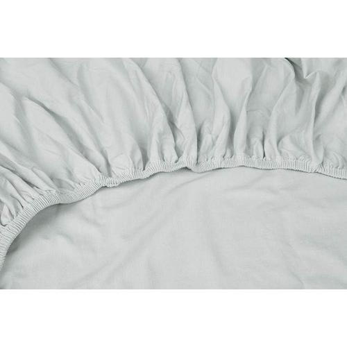 Three Lilies Kayori Shizu Drap-Housse En Jersey Pour Matelas À Sommier Tapissier 12 Cm, Gris, 180x200-220