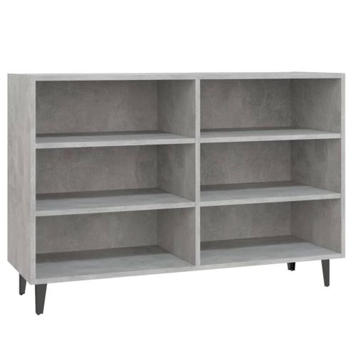 Vidaxl Buffet Gris Béton 103,5x35x70 Cm Aggloméré