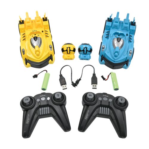 Crosslander® Bumper ¿ Set 2 Voitures Bumper Avec 2 Figurines Amovibles Avec Effets De Lumières Et Sons