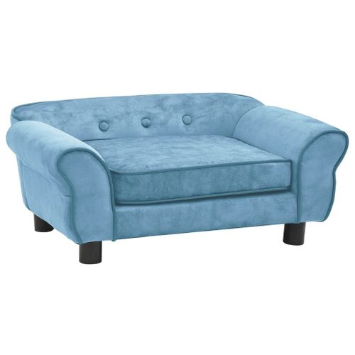 Vidaxl Canapé Pour Chien Turquoise 72x45x30 Cm Peluche