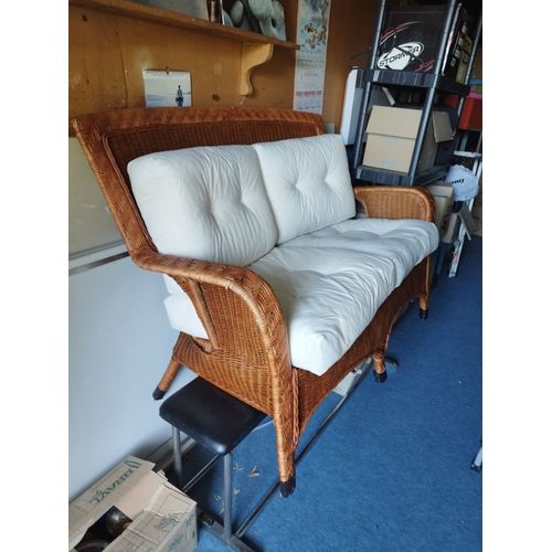 Ensemble Rotin Fauteuil Et Canapé 2 Places