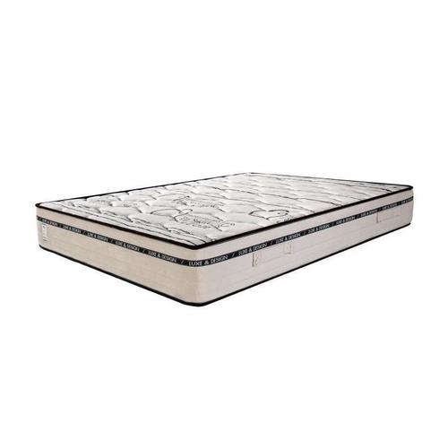 Matelas Bestluxe, 24cm, Mousse Haute Densité, Indépendance Du Couchage, Face Été/Hiver - Blanc, 180x200cm