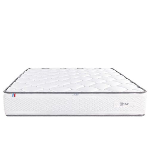 Matelas Iris (20 Cm), Mousse Haute Densité, Indépendance De Couchage, Double Face Été/Hiver - Blanc, 160x200cm