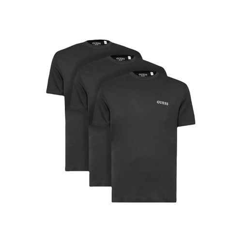 T Shirt Guess Pack X3 Classic Homme Noir