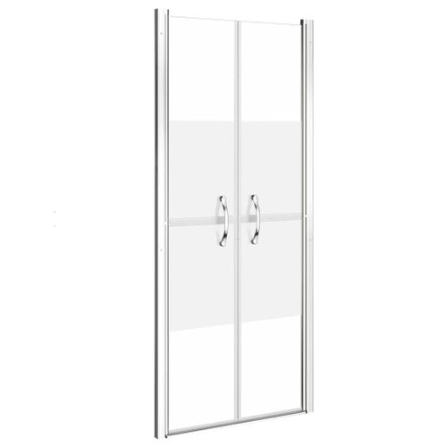 vidaXL Porte de douche ESG demi-dépoli 81x190 cm